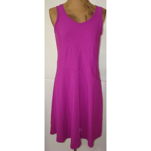 New Womens NWT PrAna S Amelie Dress Rich Fuschia Tank Sleeveless Recycled Pink - Picture 5 of 6